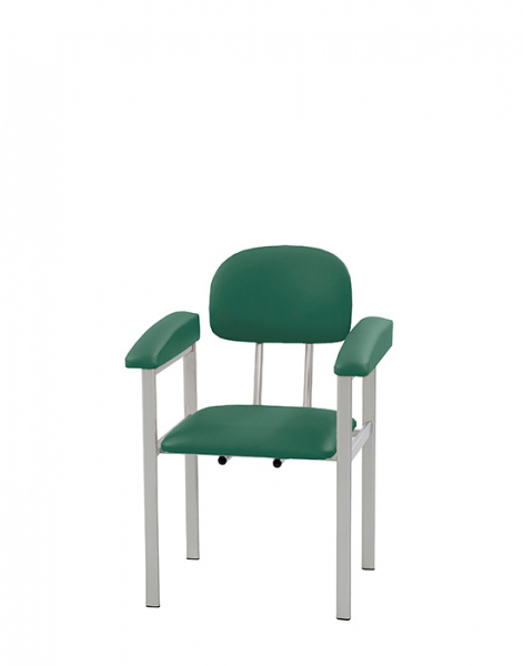 AGA Blutabnahmestuhl BES-1046, 2 Armsttzen Gestell lackiert RAL 9010 Wei-Altrosa