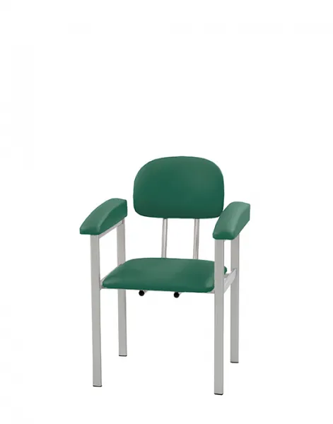 AGA Blutabnahmestuhl BES-1046, 2 Armsttzen Gestell lackiert RAL 9010 Wei-Hellbraun