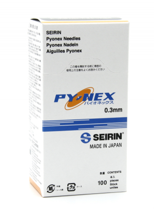 Seirin NEW PYONEX Akupunkturnadeln (100 Stück) 0,20 mm drm. 0,30 mm orange