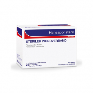 Hansapor steril Wundverband, 6 x7 cm (25 Stck.)