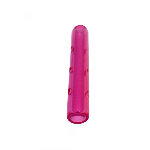 Instrumentenschutzkappe, gelocht, spitz zulaufend, transluzent, 5,0- 6,0 x 38 mm rot (50 Stck)