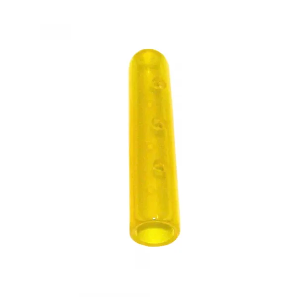 Instrumentenschutzkappe, gelocht, spitz zulaufend, transluzent, 6,0 -7,0 x 38 mm gelb (50 Stck)