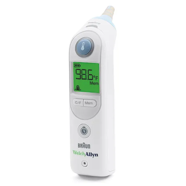 Braun Welch Allyn ThermoScan Pro 6000 mit Basiseinheit klein, Ohr-Fieberthermometer