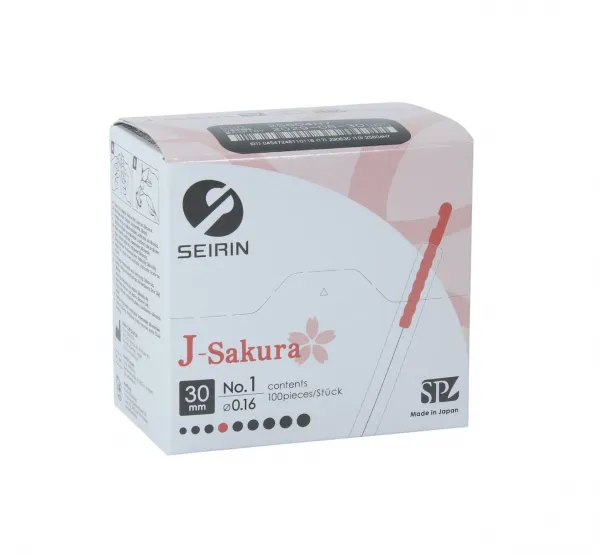 Akupunkturnadeln Seirin J-Typ mit KS-Griff und Führrohr (100 Stück) 0,16 x 30 mm