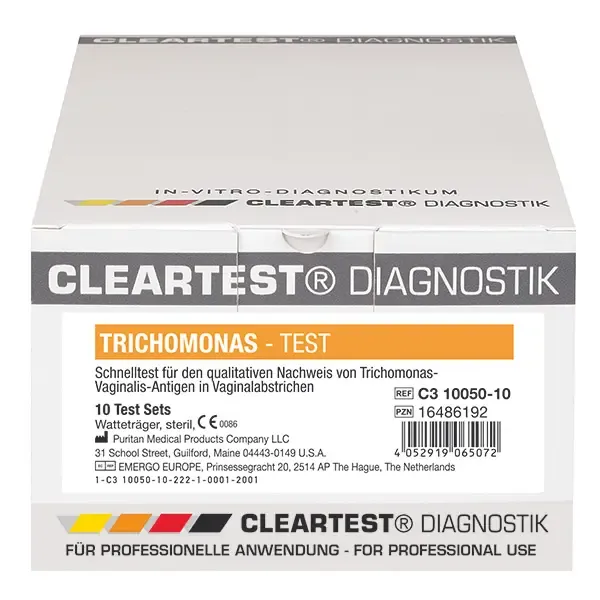 CLEARTEST Trichomonas, 10 Kassettenschnelltest