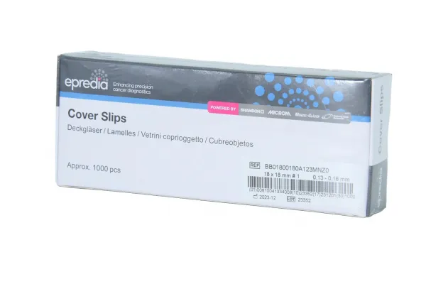 Deckgläser, 18 x 18 mm (10 x 100 Stück)