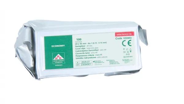 Deckgläser für die Mikroskopie geschliffen (100 Stück) 24 x 50 mm