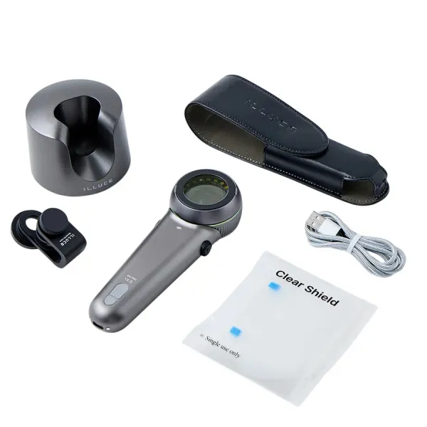 Dermatoskop, IDS-9100, 12-fach Vergrößerung, LED, USB, Ladestation