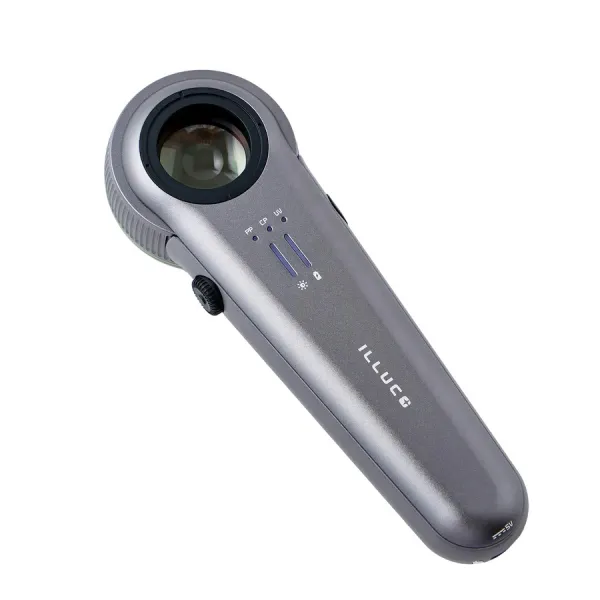 Dermatoskop, IDS-9100, 12-fach Vergrößerung, LED, USB, Ladestation