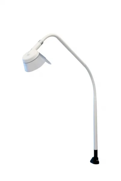 Derungs Pflege-und Bettleuchte AMALIA 2 B S8 Bettenadapter mit Schwanenhals