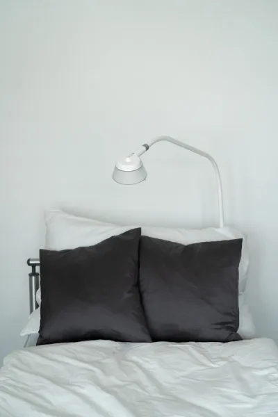 Derungs Pflege-und Bettleuchte AMALIA 2 B S8 Bettenadapter mit Schwanenhals