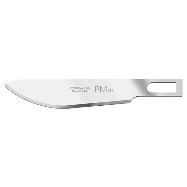 Einmal-Skalpell Klingen PM40 Post Mortem, Swan Morton (10 Stück) unsteril