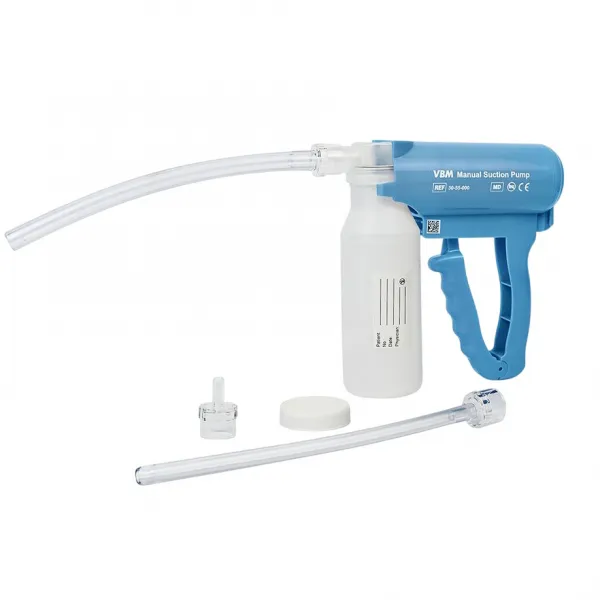 Handabsaugpumpe blau, komplett incl. Zubehör
