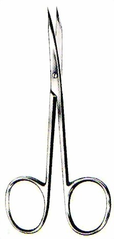 Fadenschere nach Stevens gebogen fein 11,5 cm, spitz / spitz (Tuttlinger Qualitt)