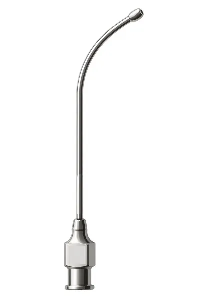 Knopfkanülen Metall, LL-Ansatz, Olivenform B gebogen 1,2 x 60 mm (Gr. 1) Knopfkanülen Metall, LL-Ansatz, Olivenform B gebogen 1,2 x 60 mm (Gr. 1)