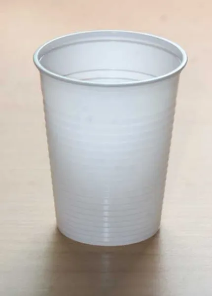 Laborbecher / Mundspülbecher (100 Stück) weiß, 200 ml, aus Polystyrol, stapelbar