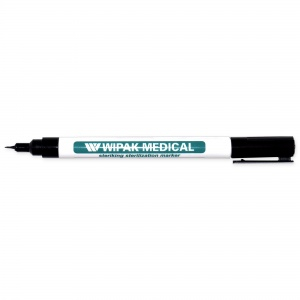 Markierungsstift Steriking, fr Sterilisationsverpackungen, sterilisierfest. (1 Stck) Schwarz