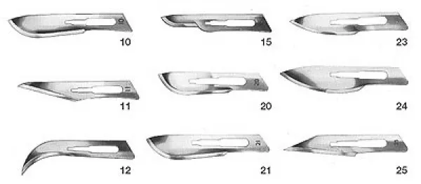 Medimex/Kiato Plus Einmal-Skalpellklingen, steril einzeln verpackt (100 Stück) Fig. 24