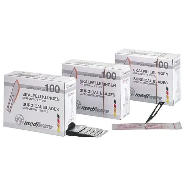 Mediware Einmal-Skalpellklingen, steril einzeln verpackt (100 Stück) Fig. 10