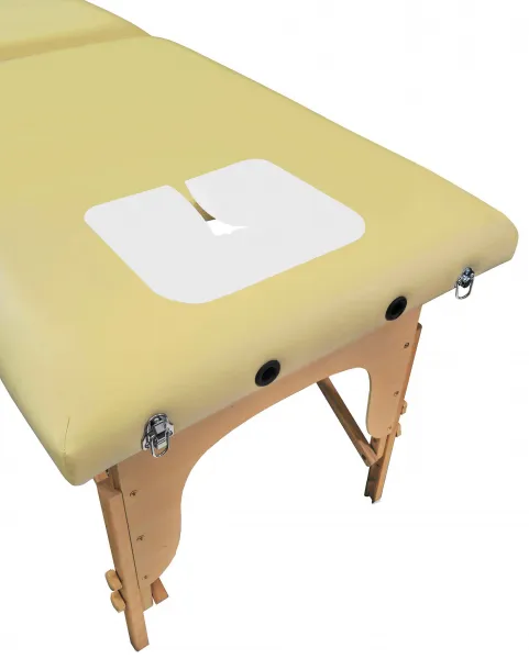 Nasenschlitz-Vlies-Gesichtsauflage für Massageliegen weiß 35 x 40 cm (500 Stück)