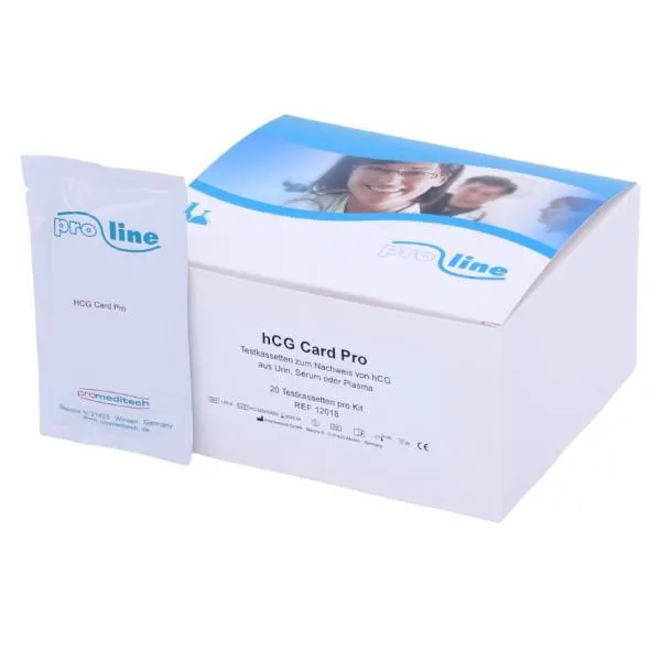 Proline HCG Card pro Schwangerschaftstest (20 Test-Kassetten)