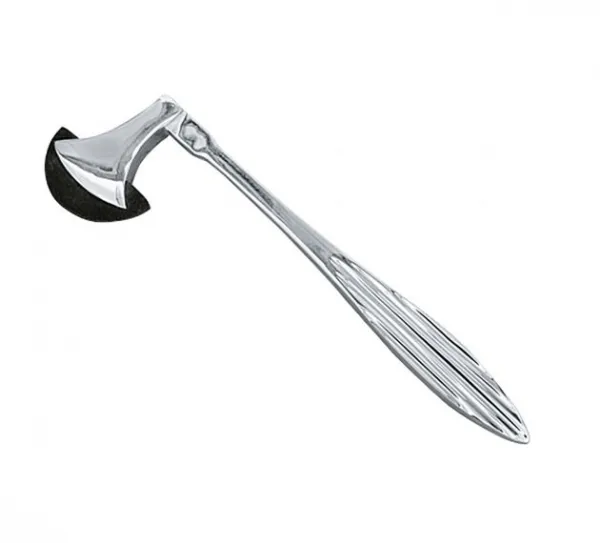 Reflexhammer nach Berliner, mit Metall-Griff, verchromt, 17 cm