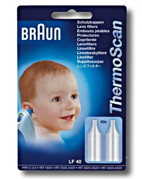 Schutzkappen LF 40, für alle ThermoScan (40 Stück) Ohrfieberthermometer Schutzhüllen