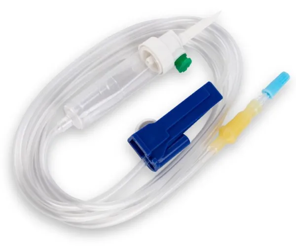 SOLUFLO-Infusionsbestecke 150 cm lang, Luer-Anschluß mit Zuspritzmöglichkeit (100 Stck.)