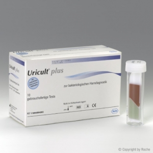 Uricult Plus Urin Nährboden (10 Stück) mit CLED/McConkey und Enterokokken-Agar