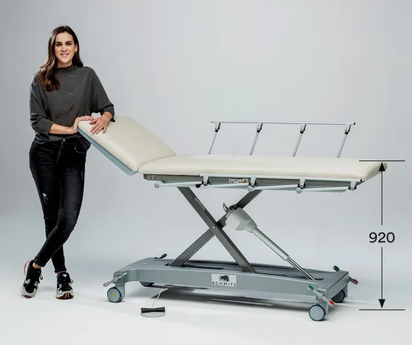 SCHMITZ varimed Untersuchungsliege elektrische Höhenverstellung, 65 cm breit antikblau 83