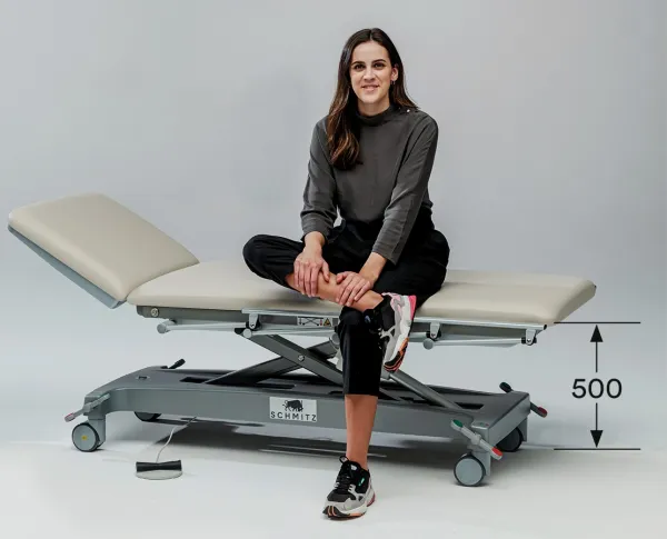 SCHMITZ varimed Untersuchungsliege elektrische Höhenverstellung, 65 cm breit milchkaffee 102