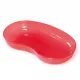 Nierenschale Kunststoff, 260 x 137 x 40 mm durchscheinend rot