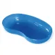 Nierenschale Kunststoff, 260 x 137 x 40 mm durchscheinend blau