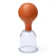 Acryl-Schröpfglas mit Gummi-Saugball, 4,5 cm