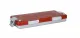 Kleinset-Mini-Sterilisiercontainer Alu 300 x 135 x 40 mm nur Deckel gelocht Rot