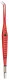 HF-Bipolar-Pinzette red nonStick, KLS Martin, abgewinkelt, spitz, 0,3 mm Spitze 17,0 cm