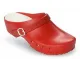 Schürr OP-Schuhe, CHIROCLOGS Classic, rot, Wechseleinlage, mit Fersenriemen, für Damen und Herren Gr. 45