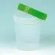 Urinbecher mit grünem Schraubdeckel 100 ml (500 Stück)
