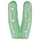 Instrumentenschutzkappe Twin, 2,8 x 20,8 mm grün transluzent, gelocht (50 Stück)