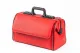Arzttasche Rusticana Cross, 43 x 21 x 27 cm, Feinrindleder, ROT mit Kreuz 2 Vortaschen