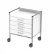 Haeberle Variocar 60, verchromtes Gestell 4 Schubladen