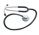 Flachkopf-Stethoskop, delux, schwarz