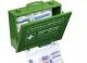 Verbandkasten, groß, grün, Metall, gefüllt nach DIN 13169