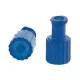 Kombistopfen Luer-Lock, steril, (100 Stück) Blau