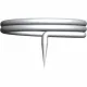 asiamed S Needle Press Tack Ohr-Akupunktur-Dauernadeln (100 Stück) 0,24 x 1,7 mm medium