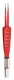 HF-Bipolar-Pinzette, red nonStick, KLS Martin, gerade, spitz, 0,3 mm Spitze 12,0 cm