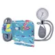 Kinder Blutdruckmesser 2-Schlauch, kpl. mit Kindermotiv Klettmansche für Kinder u. Säuglinge