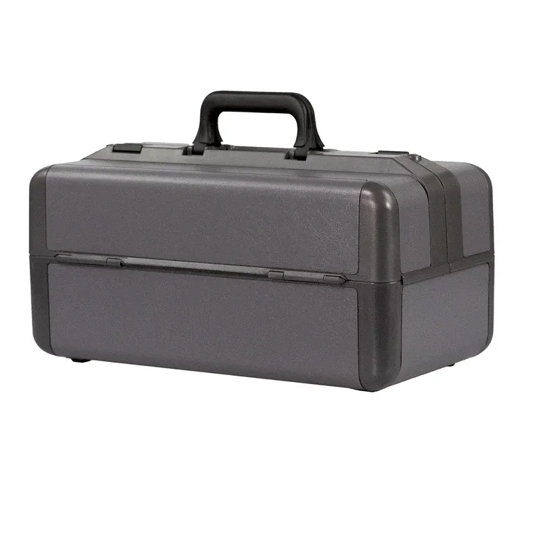 Arztkoffer Dürasol IDEAL klein, 44 x B 24 x H 22 cm, Kunstleder-Besatz Grau 2222