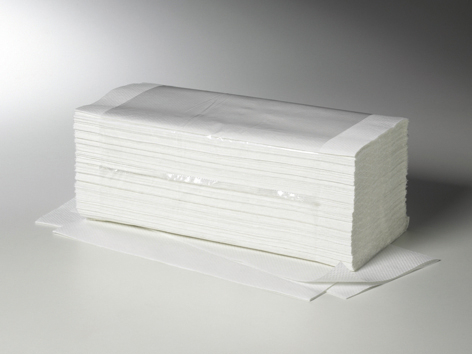 Comfy Package Papierservietten, 2-lagig, Weiß – 300 Stück, Gefaltet 19,5x12,4 Cm, Aufgeklappt 38,1x43,2 Cm
