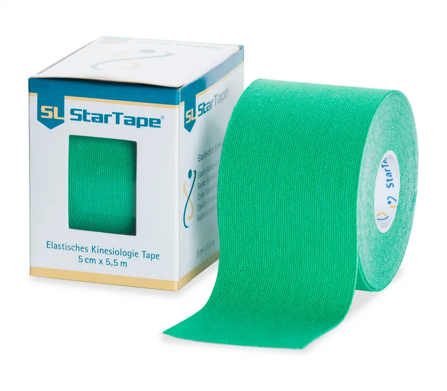 SL Akupunktur GmbH SL StarTape® Kinesiologie Tape 5 cm × 5,5 m, Grün 1545630